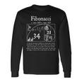 Nerd Fibonacci Citazione Golden Spiral Algebra Matematica Insegnante Maglietta a maniche lunghe Ideas de regalos