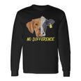No Differenceeganegetariano Regalo Mucca Cane Amante Animali Maglietta a maniche lunghe Ideas de regalos
