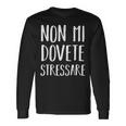 Non Mi Dovete Stressare Stress Scritte Spiritose Donna Maglietta a maniche lunghe Ideas de regalos