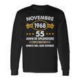 Novembre 55 Novembre 1968 55 Anni Compleanno Uomo 1968 Maglietta a maniche lunghe Ideas de regalos