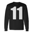 Number Eleven Number 11 Numbers Langarmshirts Geschenkideen