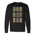 Occult Tarot Card Gothic Grunge Satan Devil Intage Maglietta a maniche lunghe Ideas de regalos