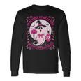 October We Wear Pink Ghost Halloween Pumpkins Breast Cancer Long Sleeve T-Shirt Gifts ideas