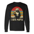Odio Le Persone Orso Divertente Signore Uomini I Hate People Maglietta a maniche lunghe Ideas de regalos