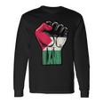 Palestine Flag Fist Palestine Flag Langarmshirts Geschenkideen