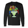 Pappagalli Bere Margarita Hawaiana Camiciaacanze Uccelli Maglietta a maniche lunghe Ideas de regalos