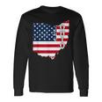 Patriotic American Flag Ohio State 4Th Of July Long Sleeve T-Shirt Gifts ideas