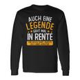 Pension Eine Legende Geht In Rente Rentner 2023 Langarmshirts Geschenkideen