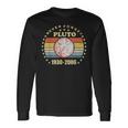 Pluto Never Forget Retro Space Scienceintage Maglietta a maniche lunghe Ideas de regalos