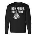 Pugilato Divertente Boxe Pugile Uomo Boxer Regalo Non Posso Maglietta a maniche lunghe Ideas de regalos