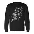 Pusteblume Butterblume Mit Schmetterlingen Im Garten Langarmshirts Geschenkideen