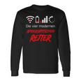 Quattro Moderni Cavalieri Apocalittici Nerd Geek Maglietta a maniche lunghe Ideas de regalos