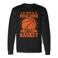 Ragazzo Divertente Basketball Migliore Con Il Basket Uomo Maglietta a maniche lunghe Ideas de regalos