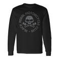 Rebel Motorcycle Club Piston Skull Logo Maglietta a maniche lunghe Ideas de regalos