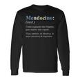 Regalo Argentina Mendozaersione Spagnola Mendocino Maglietta a maniche lunghe Ideas de regalos