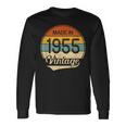 Regalo Uomo Donna 69 Compleanno -Intage Made In 1955 Maglietta a maniche lunghe Ideas de regalos