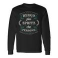Reggo Più Spritz Che Persone Frasi Divertenti Spritz Maglietta a maniche lunghe Ideas de regalos