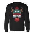 Reindeer Santa Claus Christmas Santa Christmas Langarmshirts Geschenkideen