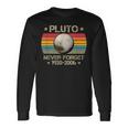 Retrointage Never Forget Pluto 1930 2006 Space Science Langarmshirts Geschenkideen