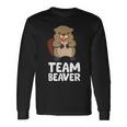 Rodent Team Beaver Team Beaver Love Flannelette Langarmshirts Geschenkideen