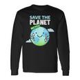 Save Planet Go Green Earth Day Ricicla La Giornata Della Terra A Ciclo Elevato Maglietta a maniche lunghe Ideas de regalos