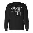 Sblocca Me Heartbreak Messenger Block Maglietta a maniche lunghe Ideas de regalos