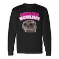 Schlafi Schlafi Triste Criceto Sad Hamster Hamstie Meme Maglietta a maniche lunghe Ideas de regalos