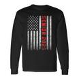 Senior 2025 Patriotic American Flag Graduation Class Of 2025 Long Sleeve T-Shirt Gifts ideas