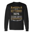 Settembre 1975Intage Maglia 49 Compleanno Anni Uomo Maglietta a maniche lunghe Ideas de regalos