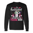 Sie Heiratet Wir Sind Nur Zum Feiern Hier Team Langarmshirts Geschenkideen