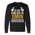 Simon So Gut Kann Nur Ein Simon Look S Langarmshirts Geschenkideen