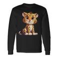 Simpatico Leopardo Per Bambini Per Un Bambino Maglietta a maniche lunghe Ideas de regalos