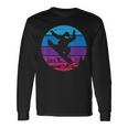 Snowboard D'epoca Snowboard Silhouette Retrò I Snowboard Maglietta a maniche lunghe Ideas de regalos