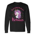 Solo Una Chica Que Ama Las Cetonas Dieta Cetogénica Divertida Keto Camiseta de manga larga Ideas de regalos