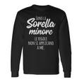 Sono La Sorella Minore Le Regole Non Si Applicano A Me Maglietta a maniche lunghe Ideas de regalos