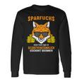 Sparfuchs Money Geizig Sparsam Langarmshirts Geschenkideen