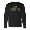 Squadra Distressed Lewis Jr Cognome Famiglia Orgogliosa Cognome Maglietta a maniche lunghe Ideas de regalos