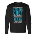 Stolzer Chef Eines Fantastische Teams Saying Langarmshirts Geschenkideen