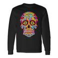 Sugar Skull Dia De Los Muertos Day Dead Calavera Maglietta a maniche lunghe Ideas de regalos
