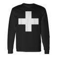 Swiss Flag Cross Switzerland Flag Camiseta de manga larga Ideas de regalos
