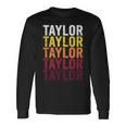 Taylor Retro Wordmark Patternintage Style Langarmshirts Geschenkideen