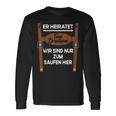 With Team Bridetigam Her Heiratet In Tracht Poltern Jga Langarmshirts Geschenkideen