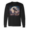 Telescope Planet Space Astronomy Space Langarmshirts Geschenkideen