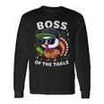 Thanksgiving Boy Turkey Boss Of The Table Long Sleeve T-Shirt Gifts ideas