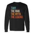 Tony The Man The Myth The Legend Nome Tony Maglietta a maniche lunghe Ideas de regalos