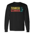 Torre Scalatore Tecnici Aerei Torre Cellulare Arrampicata Linemen Maglietta a maniche lunghe Ideas de regalos