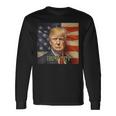 Trump 2024 Elezione Donald Trump Bandiera Americana Maglietta a maniche lunghe Ideas de regalos