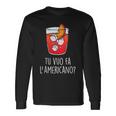 Tuuo Fa L'americano X Americano Cocktail Fan Jga Fun Maglietta a maniche lunghe Ideas de regalos