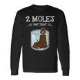 Two Moles Per Litre Science Humour Animal Pun Langarmshirts Geschenkideen