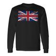 Uk Union Jack Bandiera Inglese Inghilterra Pride Britannica Maglietta a maniche lunghe Ideas de regalos